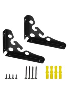 black multifunctional brackets 8'