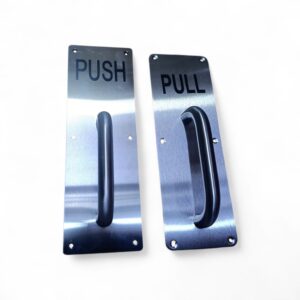 push and pull plate with handle