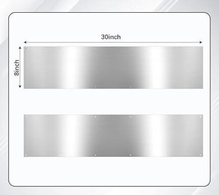 Door kick plate -Aluminum (8 x 30 inch)