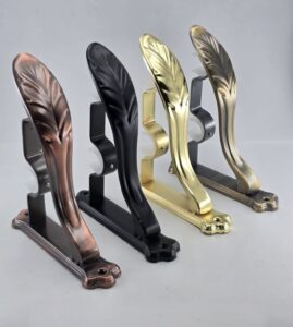 Heavy duty cobra curtain rod bracket