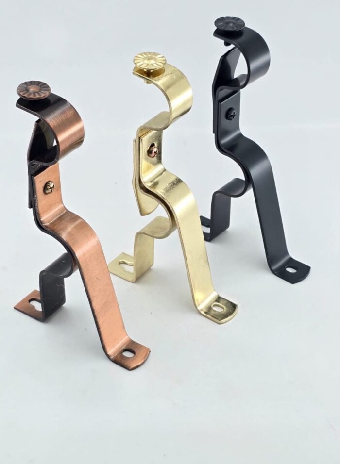 Small Double curtain brackets