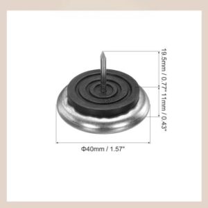 40 mm mettalic foot glide
