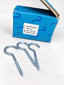 Open eye screw hook #12
