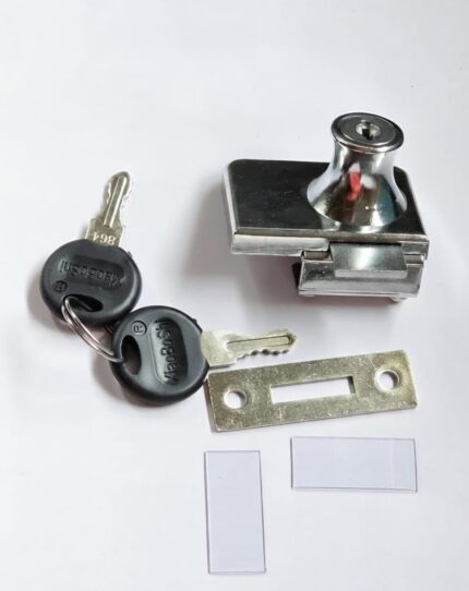 Double glass door lock