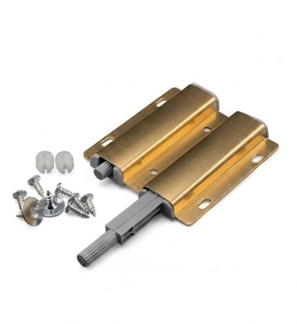 Double push to open mechanism Gold