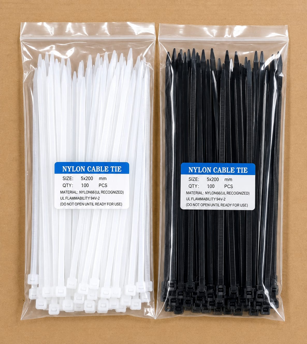 5×200mm cable ties 5×200mm cable ties