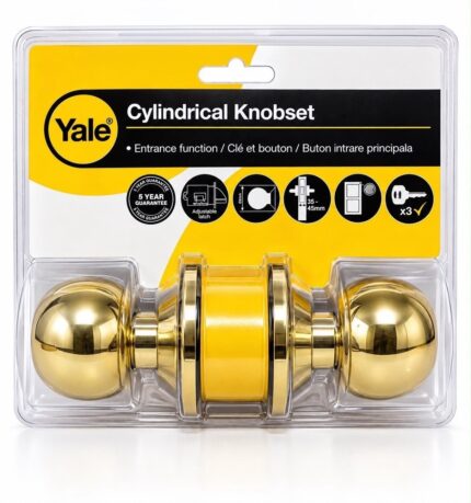 Yale knob set Gold