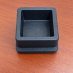 square rubber cap end cup - 25mm
