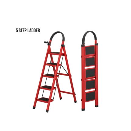 5 step steel folding ladder