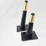 Slanted black on Gold carrot furniture legs